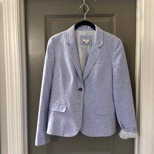J Crew Linen & Cotton Two Button Blazer